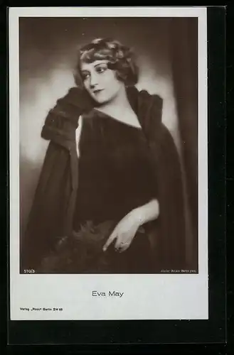 AK Schauspielerin Eva May, Portraitfoto
