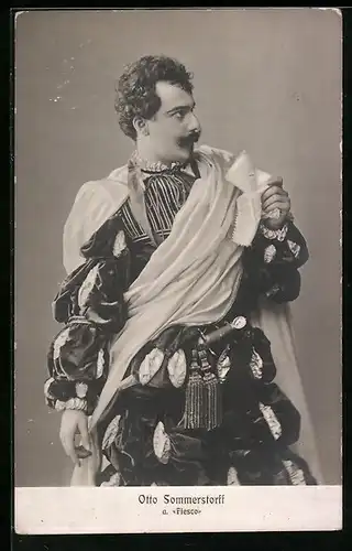 AK Schauspieler Otto Sommerstorff als Fiesco