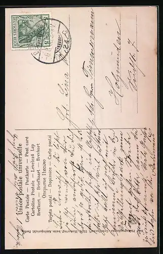 AK Schauspielerin L. Derval mit pinkem Hut