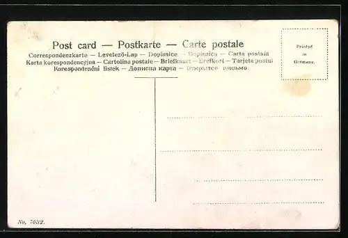 AK Osterhasen mit Osterei