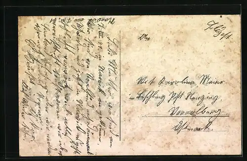 AK Narvik, Ortsansicht aus der Vogelschau