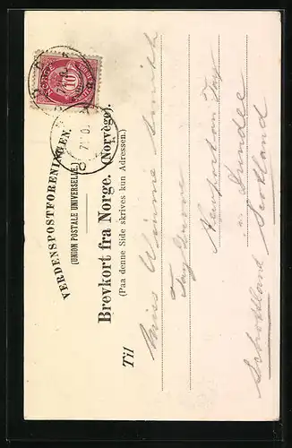 AK Laatefos, Blick auf Wasserfall