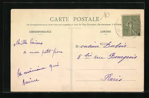 AK Vieux-Rouen, Route de la Gare