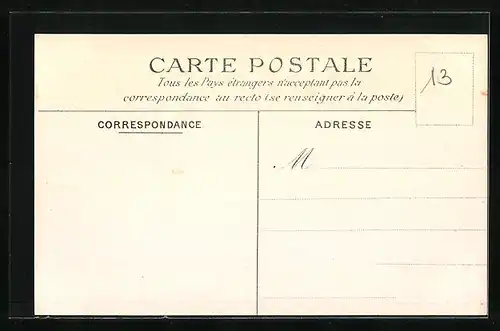 AK Criel, Sortie de Criel, Route sur Biville