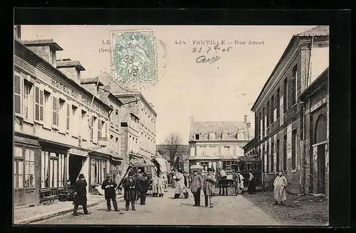 AK Fauville, Rue Amiot
