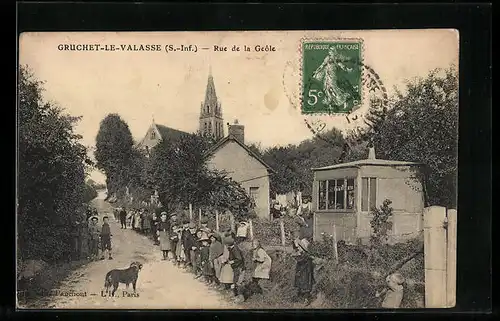 AK Gruchet-le-Valasse, Rue de la Geole