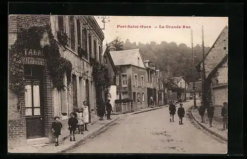 AK Port-Saint-Ouen, La Grande Rue