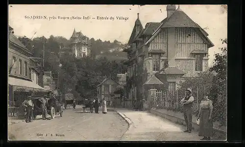 AK St-Adrien, Entrée du Village