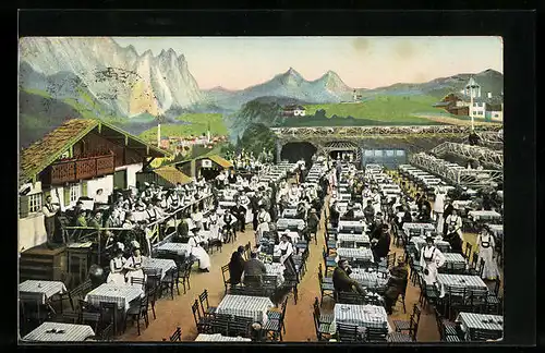 AK Leipzig, Original-Alpen-Restaurant Ober Bayern