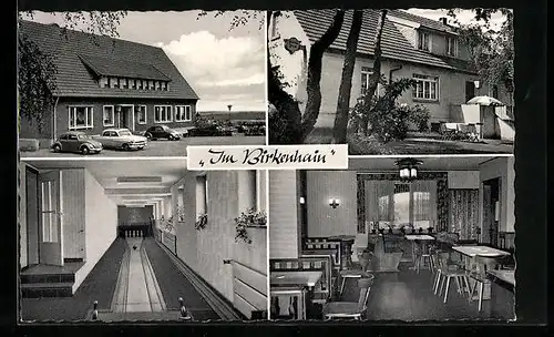 AK Gross Reken i. Westf., Gaststätte und Pension Im Birkenhain, Velenerstrsse 34, Innenansicht, Garten