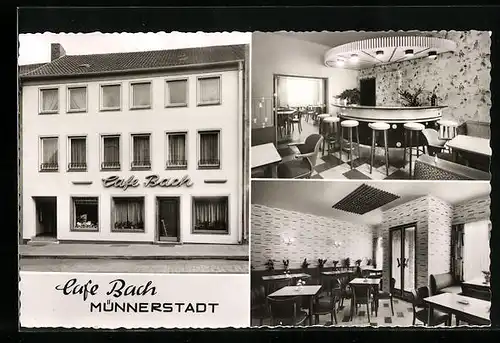 AK Münnerstadt / Ufr., Café Bach