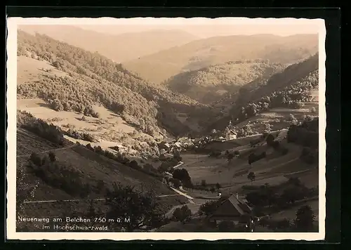 AK Neuenweg am Belchen, Totalansicht aus der Vogelschau