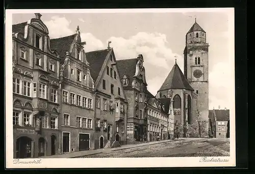 AK Donauwörth, Wohnhäuser in der Reichsstrasse
