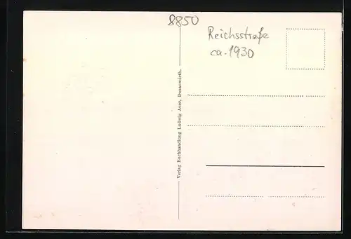 AK Donauwörth, Wohnhäuser in der Reichsstrasse