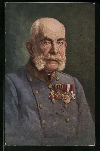 AK Kaiser Franz Josef I. von Österreich mit Orden