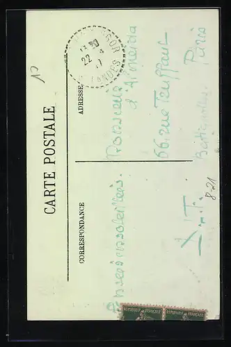 AK Scenes et Types Landais-Un Rèsinier, Forstwirtschaft