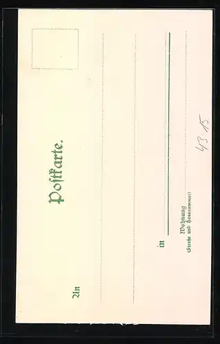 Lithographie Gutenberg-Feier 1900, Schöffer, Fust und Gutenberg