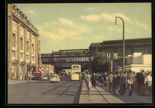 AK Berlin, Bahnhof Friedrichstrasse 1961