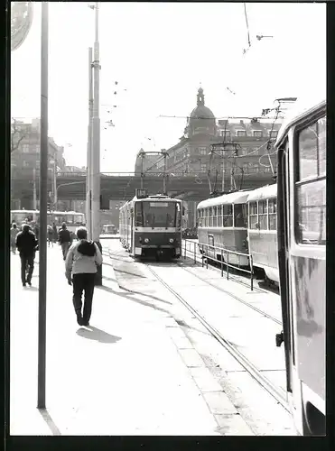 Fotografie Strassenbahn, Tatra Triebwagen der Linie 15 in Prag