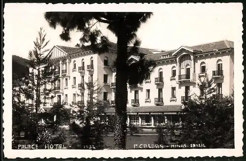 Fotografie unbekannter Fotograf, Ansicht Pocos de Caldas / Minas Brasilien, Palace Hotel