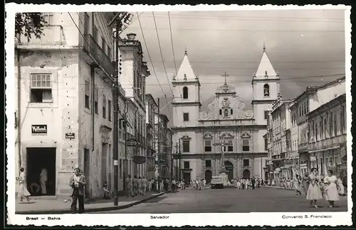 Fotografie unbekannter Fotograf, Ansicht Salvador / Bahia - Brasilien, Convento S. Francisco