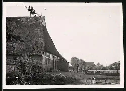 Fotografie unbekannter Fotograf, Ansicht Süderdithmarschen, Bauernhaus um 1937