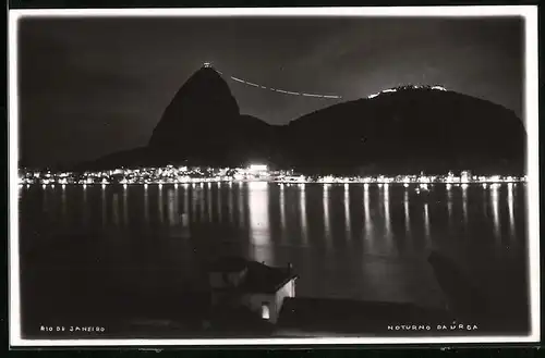 Fotografie unbekannter Fotograf, Ansicht Rio de Janeiro, Noturno Da Urca