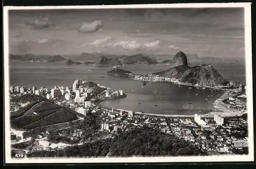 Fotografie unbekannter Fotograf, Ansicht Rio de Janeiro, Panorama vom Corcovado gesehen