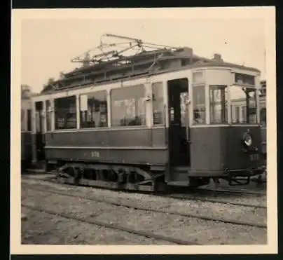 Fotografie Wolfgang Schreine, Leipzig, Strassenbahn Triebwagen Nr. 978 im Depot