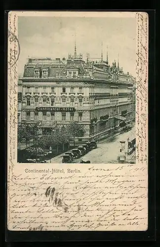 AK Berlin, Continental-Hotel, Neustädtische Kirchstrasse