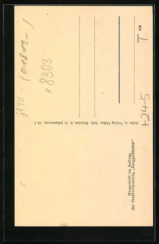 AK Berggiesshübel, Zerstörungen im Ort nach der Unwetter-Katastrophe vom 9.7.1927