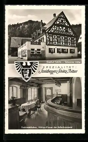 AK Streitberg, Gasthof Schütz, Schwarzer Adler