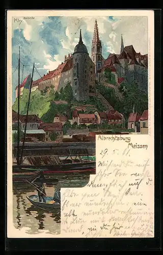 Künstler-AK Heinrich Kley: Meissen, Albrechtsburg