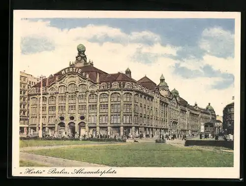 AK Berlin, Das Hertie Kaufhaus am Alexanderplatz