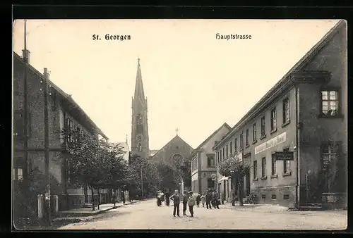 AK St. Georgen, Hauptstrasse, Kirche