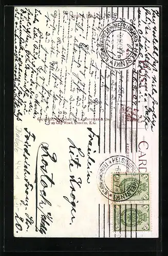 AK A smart Catch, Mädchen mit Mütze spielt mit einem Diabolo, Spielzeug