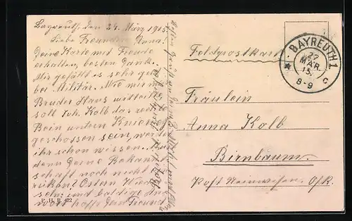 AK Bayreuth, Kasernen des 7. Inf.-Reg. Prinz Leopold