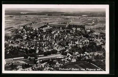 AK Pfullendorf /Baden, Ortsansicht, Fliegeraufnahme