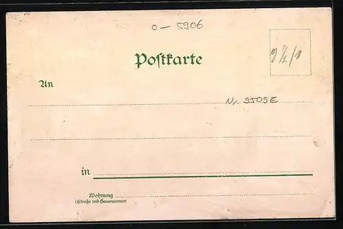 Künstler-AK Ruhla, Generalansicht der Stadt im Tal