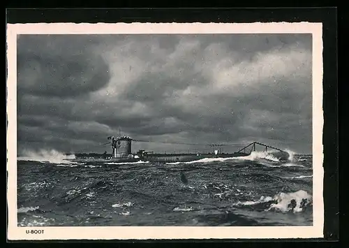 AK U-Boot bei starkem Seegang