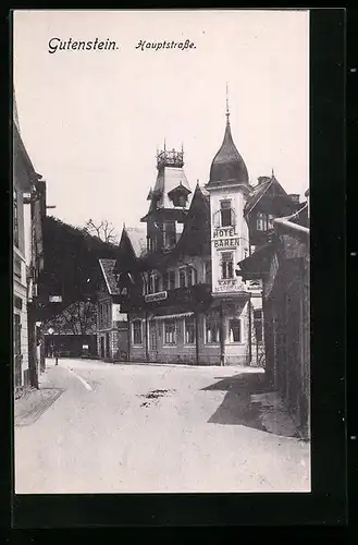 AK Gutenstein, Hotel Bären in der Hauptstrasse