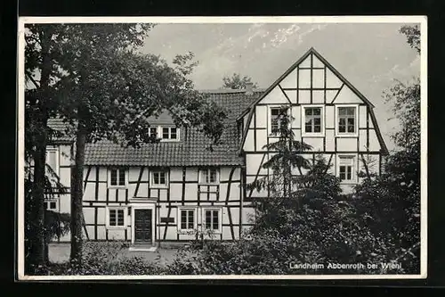 AK Abbenroth bei Wiehl, Blick auf das Landheim