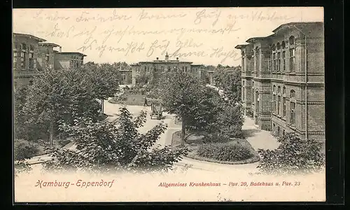 AK Hamburg-Eppendorf, Allg. Krankenhaus - Pavillon 20, Badehaus & Pavillon 23