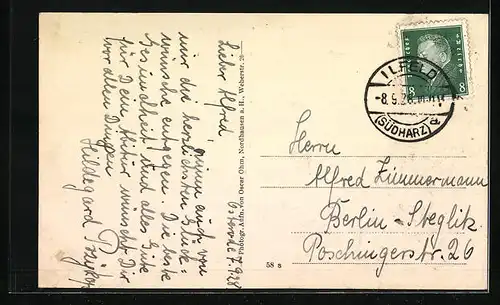 AK Osterode bei Illfeld, Hotel Landheim Hundert Eichen