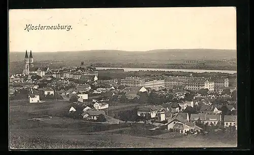 AK Klosterneuburg, Teilansicht mit Kirche