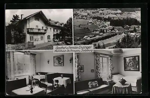 AK Mühlbach, Gasthof und Pension Enzinger, Innenansichten