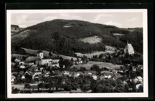 AK Kirchberg am Wechsel, Teilansicht mit Kirche