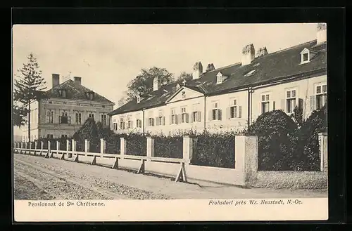 AK Frohsdorf /Wr. Neustadt, Pensionnat de Ste Chretienne