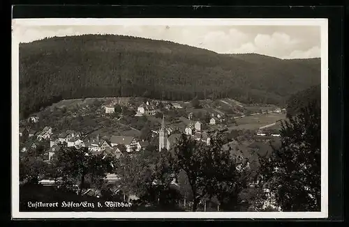 AK Höfen b. Wildbad, Ortsansicht aus der Vogelschau