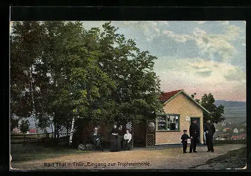 AK Bad Thal / Thür., Eingang zur Tropfsteinhöhle